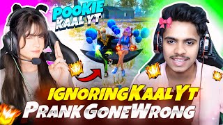 IGNORING KAAL YT PRANK GONE WRONG😂 They cried 😡  Free Fire max [upl. by Caundra]