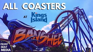 All Coasters at Kings Island  OnRide POVs  Front Seat Media [upl. by Ylelhsa481]