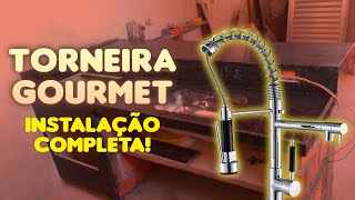 Instalação completa Torneira Gourmet para Cozinha Monocomando confira [upl. by Milissent101]