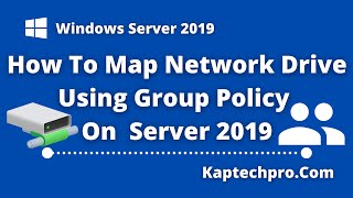 Map Network Drive Using Group Policy [upl. by Bertolde]