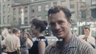 Beats in NYC 1959  Allen Ginsberg Jack Kerouac amp Friends  AI Colourised [upl. by Acirred825]