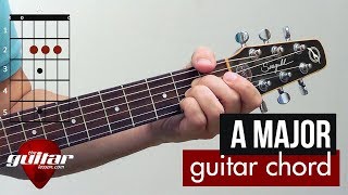 How to play the A major chord  Beginner guitar lesson [upl. by Zared676]