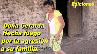 Doña Gerarda 3 dice le agarran a patadas la puerta  Ediciones Mendoza [upl. by Nnahgem]