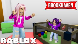 Baby Kate Gets Adopted in Brookhaven what could go wrong  Roblox Roleplay [upl. by Niuqram838]