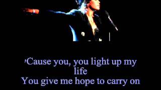 Whitney Houston  You Light Up My Life Lyrics [upl. by Anawait]