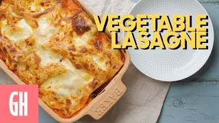 Roasted Vegetable Lasagne  Good Housekeeping UK [upl. by Hymen]