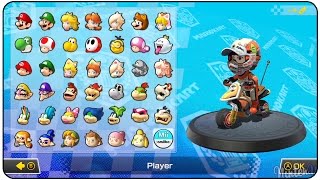 Mario Kart 8 Deluxe  All Amiibo Suits [upl. by Tybie]