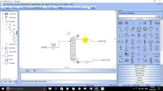 Distillation tutorial in chemcad [upl. by Emilia]