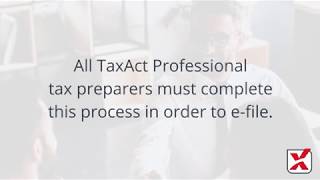 TaxAct Professional  EFIN Verification StepbyStep [upl. by Sined]