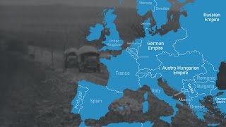 Animated Map Shows How World War I Changed Europes Borders [upl. by Nilam789]