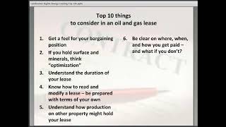 Landowner Rights Oil and Gas Leases [upl. by Ahterahs698]