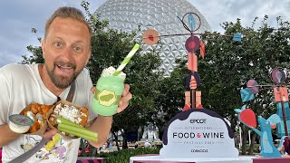 Trying 10 NEW Food Items At Disneys Food amp Wine Festival In EPCOT 2023  Going On A Taste Journey [upl. by Hitchcock]