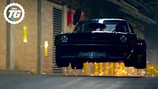 Ken Block Drifts London – EXTENDED Directors Cut  Top Gear  BBC [upl. by Ahsiem]