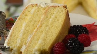 Simple Vanilla Cake Recipe Demonstration  Joyofbakingcom [upl. by Dupuis567]