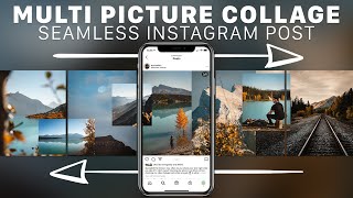 Easy SEAMLESS Instagram Carousel Collage [upl. by Ahsiniuq742]