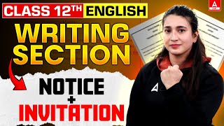 Class 12 English Writing Section Notice  Invitation  By Rubaika Maam [upl. by Ppilihp]