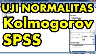 Uji Normalitas Kolmogorov Smirnov dengan SPSS Full Edisi [upl. by Lleinad]