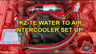 DIY 1KZTE Water to Air Intercoler Setup  Toyota Hilux [upl. by Hgalehs]