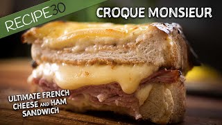 You have to try this Croque Monsieur French Cheese and Ham sandwich [upl. by Nosemaj]