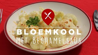 Bloemkool met béchamelsaus en Gruyère kaas [upl. by Ivonne]