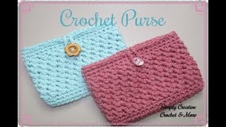 Crochet Mini Purse  Suzette Stitch [upl. by Enihpets]