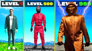 Level 1 SQUID GAME to Level 1000000000 in GTA 5 [upl. by Nosdrahcir]