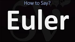 How to Pronounce Euler CORRECTLY [upl. by Wolsniw54]