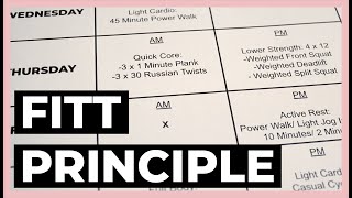 How to Make a Workout PLAN  The FITT Principle [upl. by Enaillil]