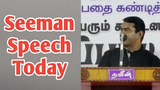 Seeman latest speech Seeman Speech Today [upl. by Sirap192]