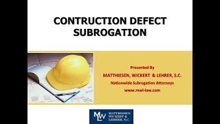 Construction Defect Litigation [upl. by Hemminger]