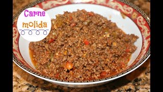 Carne molida  Picadillo  estilo Dominicano Ros Emely [upl. by Naesed386]