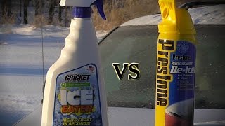 Prestone Windshield DeIcer Vs Cricket Ice Eater [upl. by Anitnemelc]