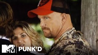 Ashton Kutcher vs Stone Cold Steve Austin Ashlee Simpson amp D12  Punkd [upl. by Seidule700]