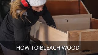 How to Bleach Wood  Bleaching out Wood Stain [upl. by Akeimat695]