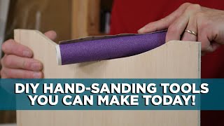 How to Easily Sand Flat and Curved Edges [upl. by Sclater]