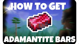 How to get adamantite bars  Terraria Tutorial [upl. by Wanfried525]