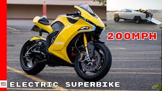 200MPH Damon Hypersport Electric Motorcycle [upl. by Inihor]