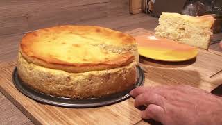 Käsekuchen ohne Boden  einfaches Rezept mit Quark und Mascarpone [upl. by Direj]