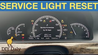 Mercedes S Class Service light reset W221 [upl. by Cormack]