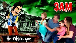 HELLO NEIGHBOR in Real Life at 3AM Hello Neighbor in the Dark OMG So Creepy Part 3 [upl. by Connett]