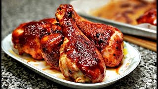 Easy Oven Baked BBQ Chicken  Barbecue Sauce Recipe  Baked Chicken Recipe [upl. by Nahs]