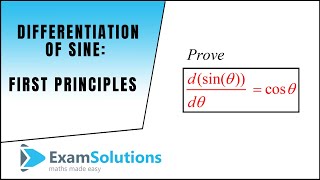 How to Differentiate sine from first principles  ExamSolutions [upl. by Adnolrehs]