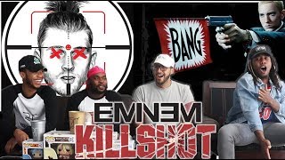 ITS A CRIME SCENE Eminem  KILLSHOT Machine Gun Kelly Diss REACTIONREVIEW [upl. by Ellierim]