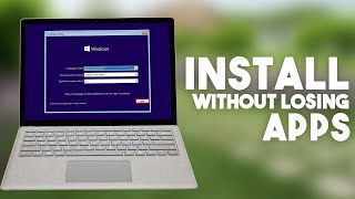 How to reinstall windows without losing apps and files Windows 10 [upl. by Steven134]