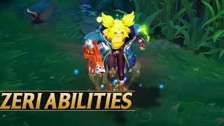 ZERI ABILITIES Gameplay Explained  New Champion  League of Legends [upl. by Yor]