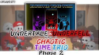 UNDERTALE amp UNDERFELL REACT TO CHAOTIC TIME TRIO PHASE 2 REQUEST [upl. by Greeson428]