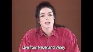 Michael Jackson Statement Live From Neverland 1993 [upl. by Mathi672]