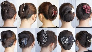 TOP 10 Trending Hairstyles 2023  60 Second Claw Clip Hairstyles  Clutcher Hairstyle For Ladies [upl. by Jess]