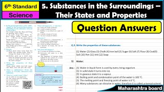 Substances in the Surroundings –Their States and Properties  Question Answers  Class 6  Science [upl. by Bigford788]