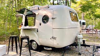 SUPER CUTE Light Weight Travel Trailer  Happier Camper HC1 Tour [upl. by Ayhdnas]